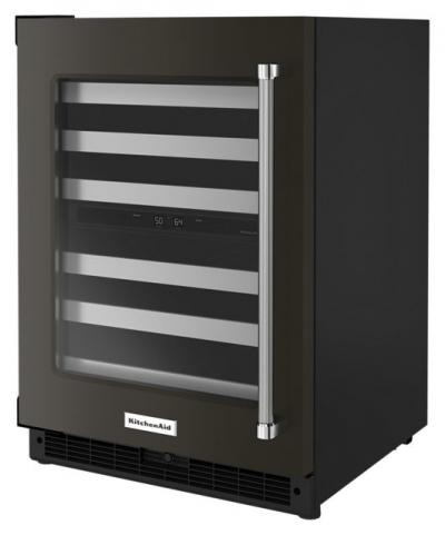 24" KitchenAid 4.97 Cu. Ft. Undercounter Wine Cellar - KUWL314KBS