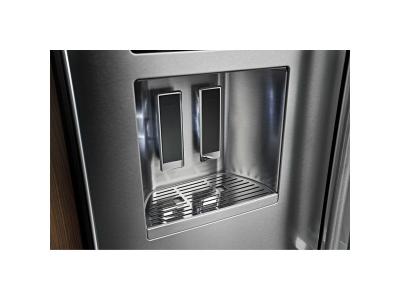 KitchenAid 26.8 Cu. Ft. Standard-Depth French Door Refrigerator with Exterior Ice and Water Dispenser - KRFF577KPS