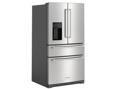 36" KitchenAid 26.2 Cu. Ft. FreeStanding French Door Refrigerator - KRMF536RPS
