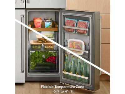 36" KitchenAid 19.4 Cu Ft Counter-Depth 4-Door Refrigerator - KRQC736RPS