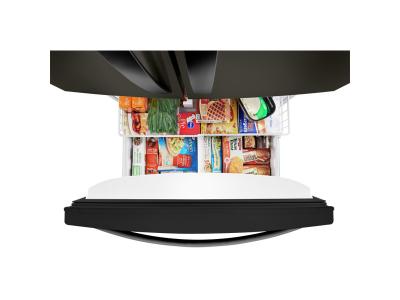 33" Whirlpool  22 Cu. Ft. Wide French Door Refrigerator in Black Stainless - WRFF5333PV