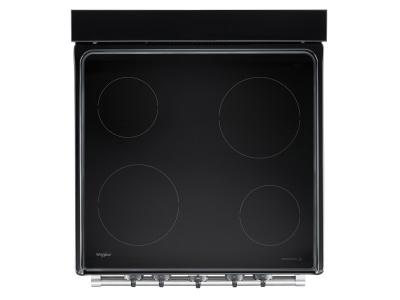 24" Whirlpool Freestanding Electric Range with Upswept SpillGuard  Cooktop - YWFE50M4HS