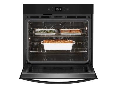 30" Whirlpool 5.0 Cu. Ft. Single Wall Oven with Air Fry When Connected - WOES5030LB