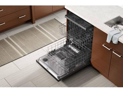 24" Whirlpool Built-In Undercounter Dishwasher in Black Stainless Steel - WDT750SAKV
