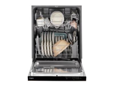 24" Whirlpool 55 DBA Quiet Dishwasher with Adjustable Upper Rack - WDP560HAMB