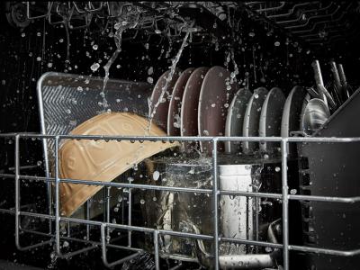 24" Whirlpool 51 DBA Quiet Dishwasher with 3rd Rack and Pocket Handle - WDP730HAMZ