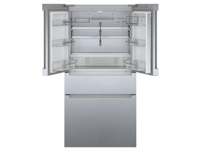 36" Bosch 21 Cu. Ft. 800 Series French Door Bottom Mount Inox-easyclean - B36CL80ENS