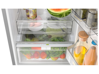 24" Bosch 500 Series Freestanding Bottom Freezer Refrigerator in Stainless Steel - B24CB50ESS