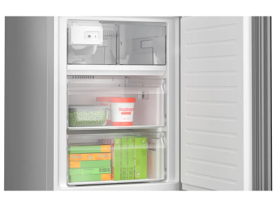 Bosch Freestanding 2-Door Bottom Mount Counter Depth Refrigerator with Ice Maker in Black Glass - B24CB80ESB