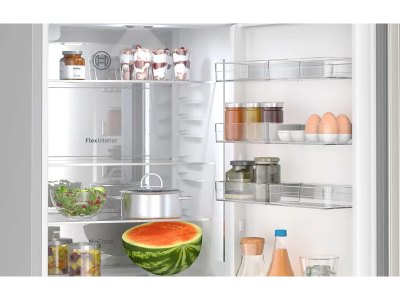 24" Bosch Freestanding 2-Door Bottom Mount Counter Depth Refrigerator with Ice Maker - B24CB80ESS