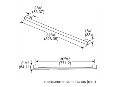 Bosch Handle for Single Door Refrigeration - B36HNDL800