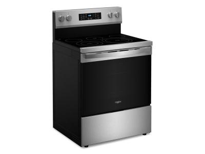 30" Whirlpool 5.3 Cu. Ft. Energy Star Electric Range with Air Cooking Technology No Preheat Air Fry and Air Baking and Self Clean - YWFES5030RZ