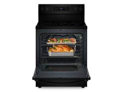 30" Whirlpool 5.3 Cu. Ft. Electric Range with Air Fry Air Baking Self Cleaning and Rapid Preheat - YWFES5030RB