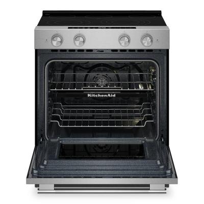 30" KitchenAid 5.3 Cu. Ft. Slide-in Electric Range with Two Even-Heat Hyper Elements - YKSES530SPS
