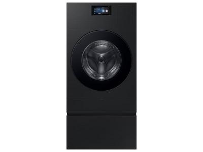 Samsung Bespoke AI Laundry Combo Pedestal with Storage Drawer in Brushed Black - WE702NB/US