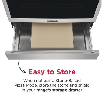 30" Frigidaire Gallery Front Control Gas Range with Stone-Baked Pizza - GCFG3070BF