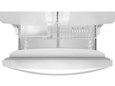 36" Whirlpool 20 Cu. Ft. French Door Bottom Mount Counter Depth Refrigerator in White - WRFC2036RW