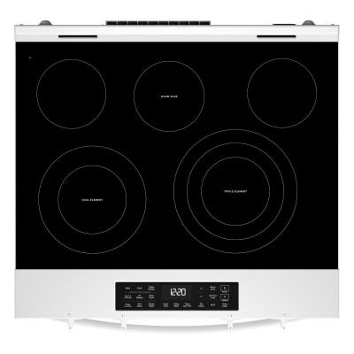 30" Whirlpool Electric Range with Air Cooking Technology - YWSES5030SW