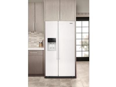 36" Whirlpool Wide Side-by-Side Refrigerator in White - WRSF5536RW