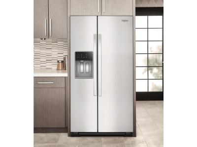 36" Whirlpool Wide Side-by-Side Refrigerator in Fingerprint Resistant Stainless Steel - WRSF5536RZ