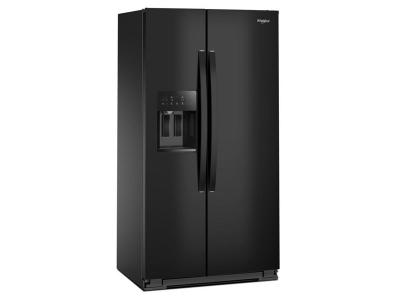 36" Whirlpool Wide Side-by-Side Refrigerator in Black - WRSC5536RB
