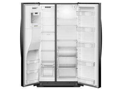 36" Whirlpool Wide Side-by-Side Refrigerator in Black - WRSC5536RB