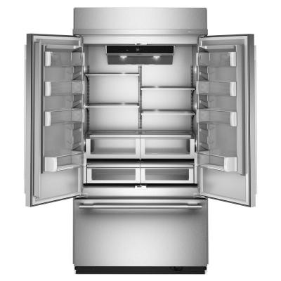 42" Kitchenaid 24.2 Cu. Ft. Built-In French Door Bottom Mount Refrigerator - KBFN542SPS