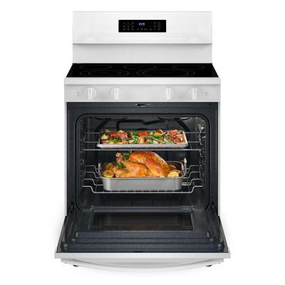 30" Whirlpool Electric Range with Air Cooking Technology and No Preheat Air Fry - YWFES7030SW
