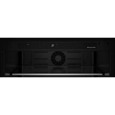 24" KitchenAid Undercounter Refrigerator with Glass Door and Shelves with Metallic Accents - KURL524SPS