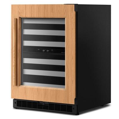 24" KitchenAid Undercounter Wine Cellar with Full-Extension Wood-Front Racks - KUWR324SPA