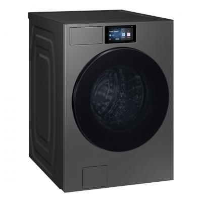 27" Samsung 6.1 Cu. Ft. Front Load Washer  7.6 Cu. Ft. Dryer and Stacking Kit - SKK-RWG-WF90F53ADSA5-DV90F53AESAC