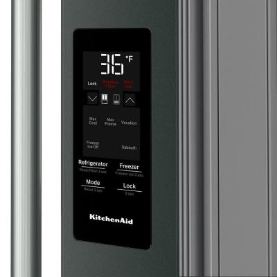 Kitchenaid 30 cu. ft. French Door Refrigerator with Exterior Water and Ice - KRFF436SJP