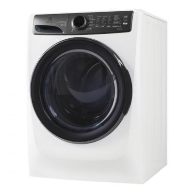 27" Electrolux 5.2 Cu. Ft. Front Load Washer 8.0 Cu. Ft. Gas Dryer and Stacking Kit - STACKIT7X-ELFW7738AW-ELFG7738AW