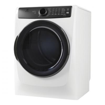 27" Electrolux 5.2 Cu. Ft. Front Load Washer 8.0 Cu. Ft. Gas Dryer and Stacking Kit - STACKIT7X-ELFW7738AW-ELFG7738AW