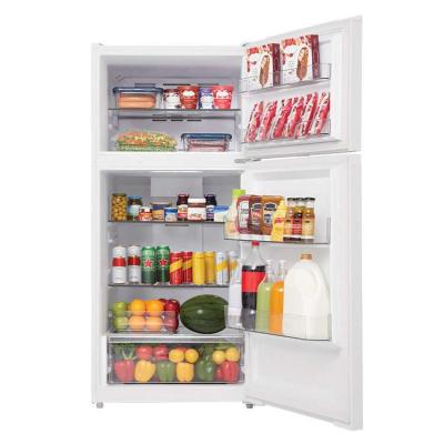 28" Midea 14.2 Cu. Ft. Top Mount Freezer Refrigerator - MRT14D2BWW