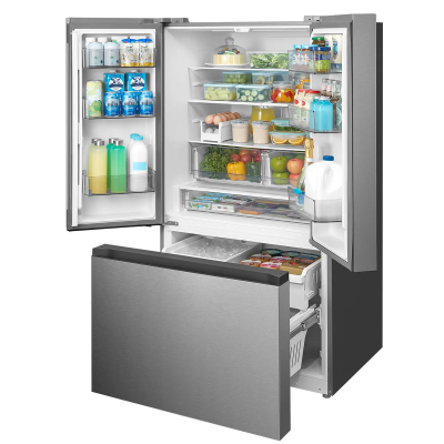 33" Midea 22.6 Cu. Ft. Counter-Depth French Door with Ice Maker Refrigerator - MRF23I7AST