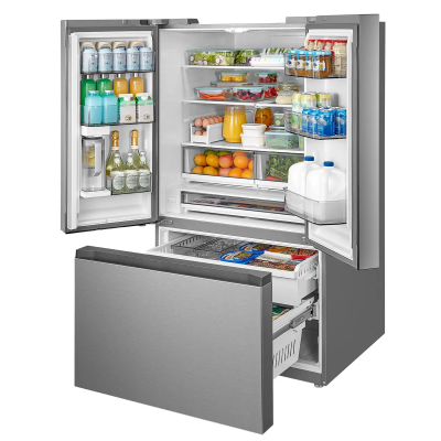 36" Midea 31.7 Cu. Ft. Standard Depth French Door Dual Ice Maker Refrigerator - MRF32I6BST