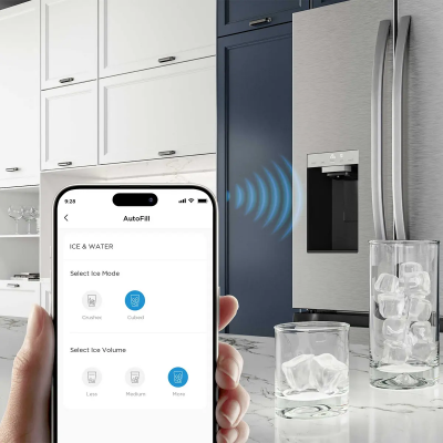 36" Midea 28.9 Cu. Ft. Standard Depth French Door Refrigerator with OneTouch AutoFill Dispenser - MRF29D9BST