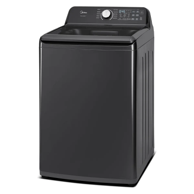 27" Midea 5.2 Cu. Ft. Top Load Smart Wave Impeller Washer in Black - MLTW52M2BGG