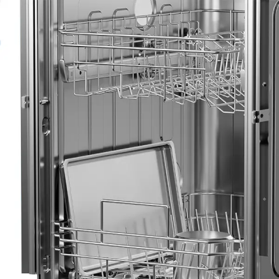 18" Midea Built-In Front Control Dishwasher in Stainless Steel - MDF18A1AST