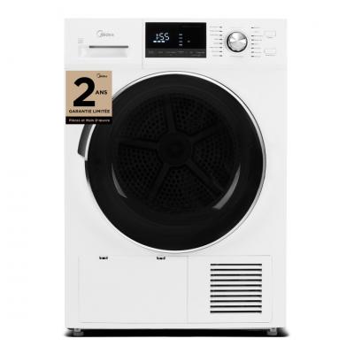 24" Midea 3.1 Cu. Ft. Front Load Washer and 4.4 Cu. Ft. Ventless Heat Pump Dryer - MLH27N5AWWC-MLE27N5AWWC