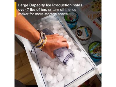 36" Whirlpool 31 Cu. Ft. French Door Refrigerator with Interior Water Dispenser - WRFF3336SB