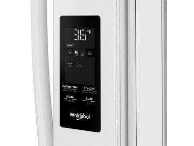 36" Whirlpool 31 Cu. Ft. French Door Refrigerator with Interior Water Dispenser - WRFF3336SW