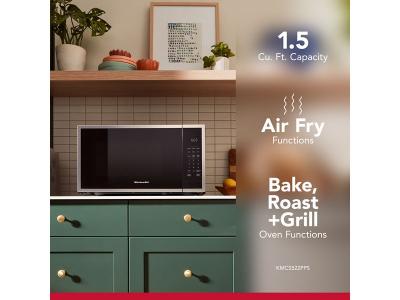 22" KitchenAid 1.5 Cu. Ft. Countertop Microwave with Air Fry Function - KMCS522SPS