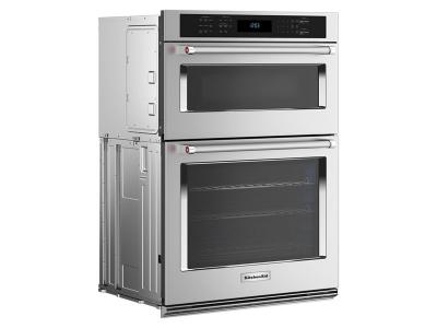 30" KitchenAid Combination Microwave Wall Oven with Air Fry Mode - KOEC530PSS