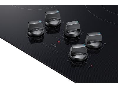 30" Samsung Electric Energy Star Certified Cooktop with Illuminated Knobs - NZ30FG6332RKAA