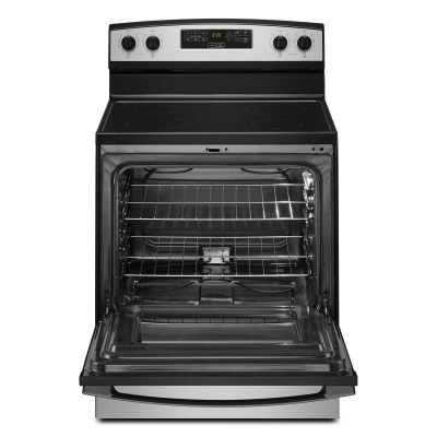 30" Amana 4.8 Cu. Ft. Electric Range with Extra-Large Oven Window - YAER6203MSS