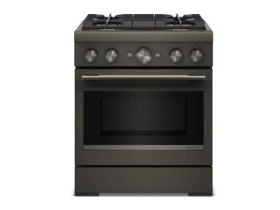 30" KitchenAid 4 Burner Commercial-Style Dual Fuel Range - KFDS930SBE