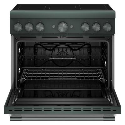 36" KitchenAid 6-Element Induction Freestanding Commercial-Style Range - KFIS936SJP