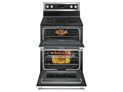 30" Maytag 6.7 Cu. Ft. Double Oven Electric Range With True Convection - YMET8800FZ